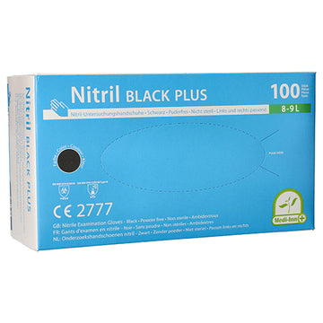 "Medi-Inn Classic" Handschuhe, Nitril puderfrei schwarz "Black Plus" Größe: L