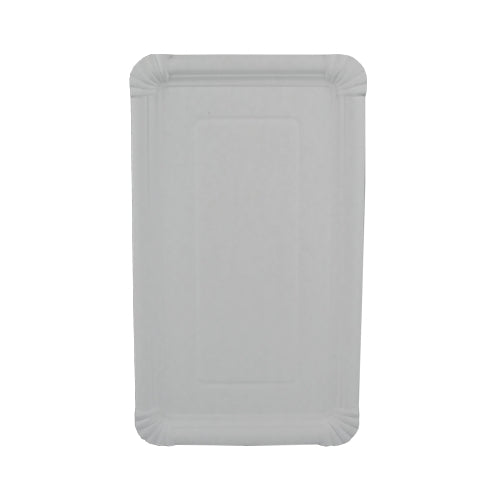 Teller, Pappe [rc] eckig 19 cm x 33 cm weiss