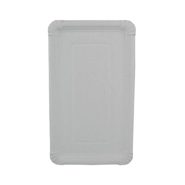 Teller, Pappe [rc] eckig 19 cm x 33 cm weiss