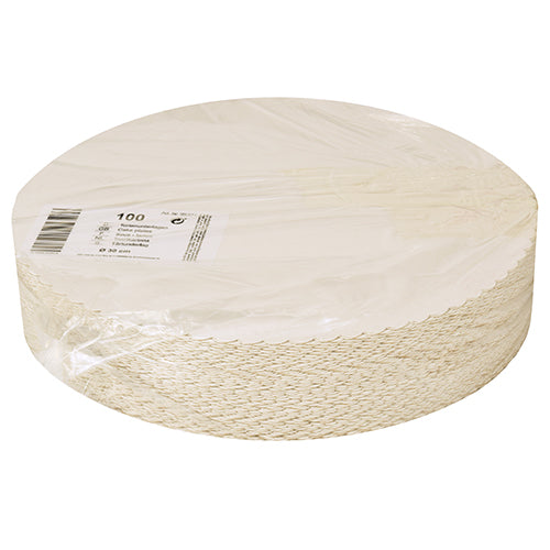 Tortenunterlagen, Pappe [rc] rund Ø 30 cm weiss