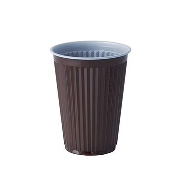 Thermo-Automatenbecher, PS 0,18 l Ø 7,03 cm · 9 cm braun/weiss