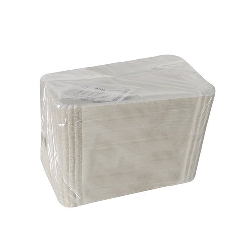 Teller, Pappe [rc] eckig 16 cm x 23 cm weiss