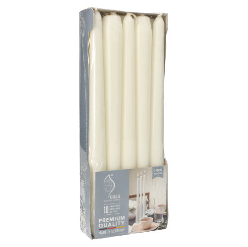 Leuchterkerzen Ø 2,3 cm · 25 cm weiss