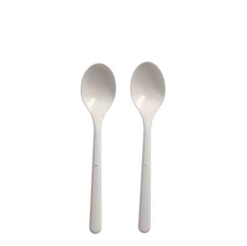 "Circulware" Mehrweg-Kaffeelöffel PP-MF 13 cm weiss extra stabil