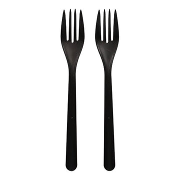 "Circulware" Mehrweg-Gabeln PP-MF 18,5 cm schwarz extra stabil