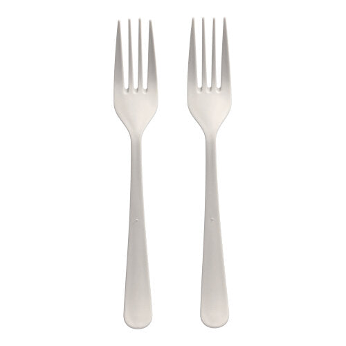 "Circulware" Mehrweg-Gabeln PP-MF 19 cm weiss "Gaia" extra stabil