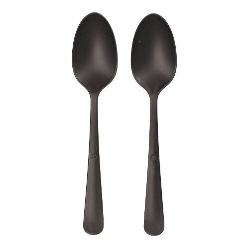 "Circulware" Mehrweg-Löffel PP-MF 19 cm schwarz "Gaia" extra stabil