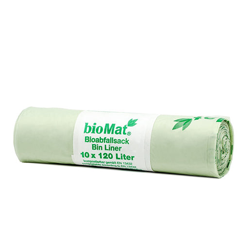"bioMat" Kompostbeutel auf Stärkebasis 120 l 130 cm x 88 cm ohne Tragegriff