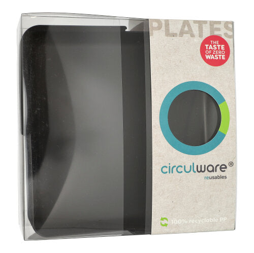 "Circulware" Mehrweg-Schalen Mix & Match eckig 2,9 cm x 23,4 cm x 23,4 cm schwarz