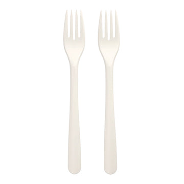 Gabeln "Folia" C-PLA 19 cm weiss