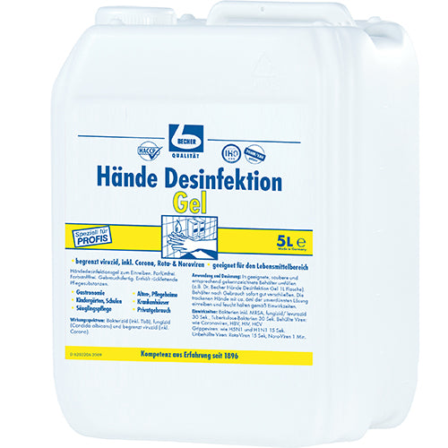 "Dr. Becher" Hände Desinfektion 5 l Gel