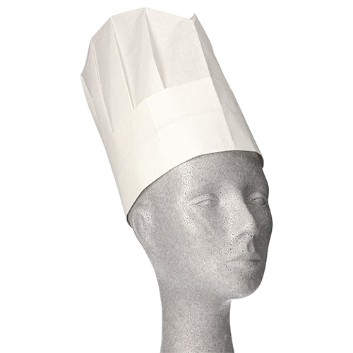 "WORK-INN/-PS" Kochmützen, Krepp 23 cm x 27,7 cm weiss "Provence" Größenverstellbar klein