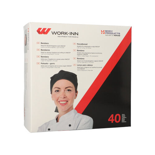 "WORK-INN/PS" Bandana schwarz