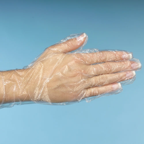 "WORK-INN/-PS" Handschuhe, PE transparent für Damen, M
