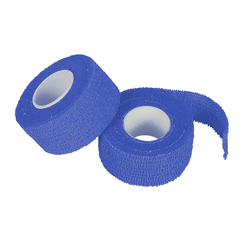Rollen Pflaster / Bandagen selbsthaftend 5 m x 2,5 cm blau
